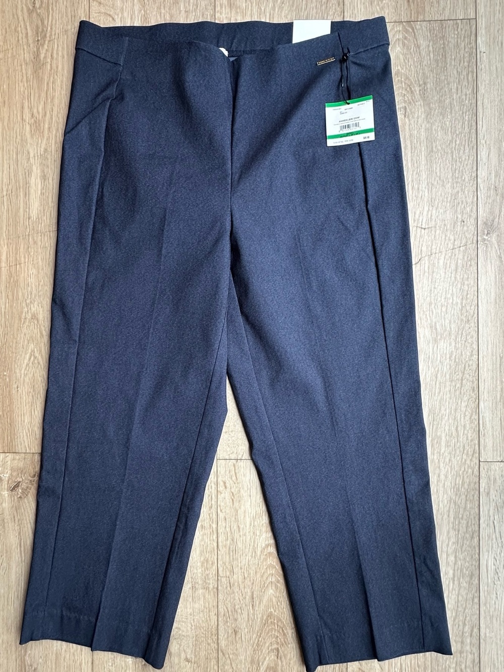 Anne Klein Navy Straight Dress Pants